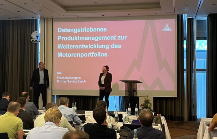 Vortrag bei DEUTZ zur datenbasierten Entwicklung des Produktportfolios