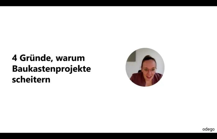 4 Gründe warum Baukastenprojekte scheitern