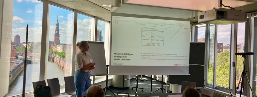 Anna-Lena Oeck von SMB beim VDMA-Erfa zum Thema "Forecasting bei Losgröße 1"